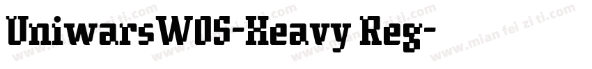 UniwarsW05-Heavy Reg字体转换